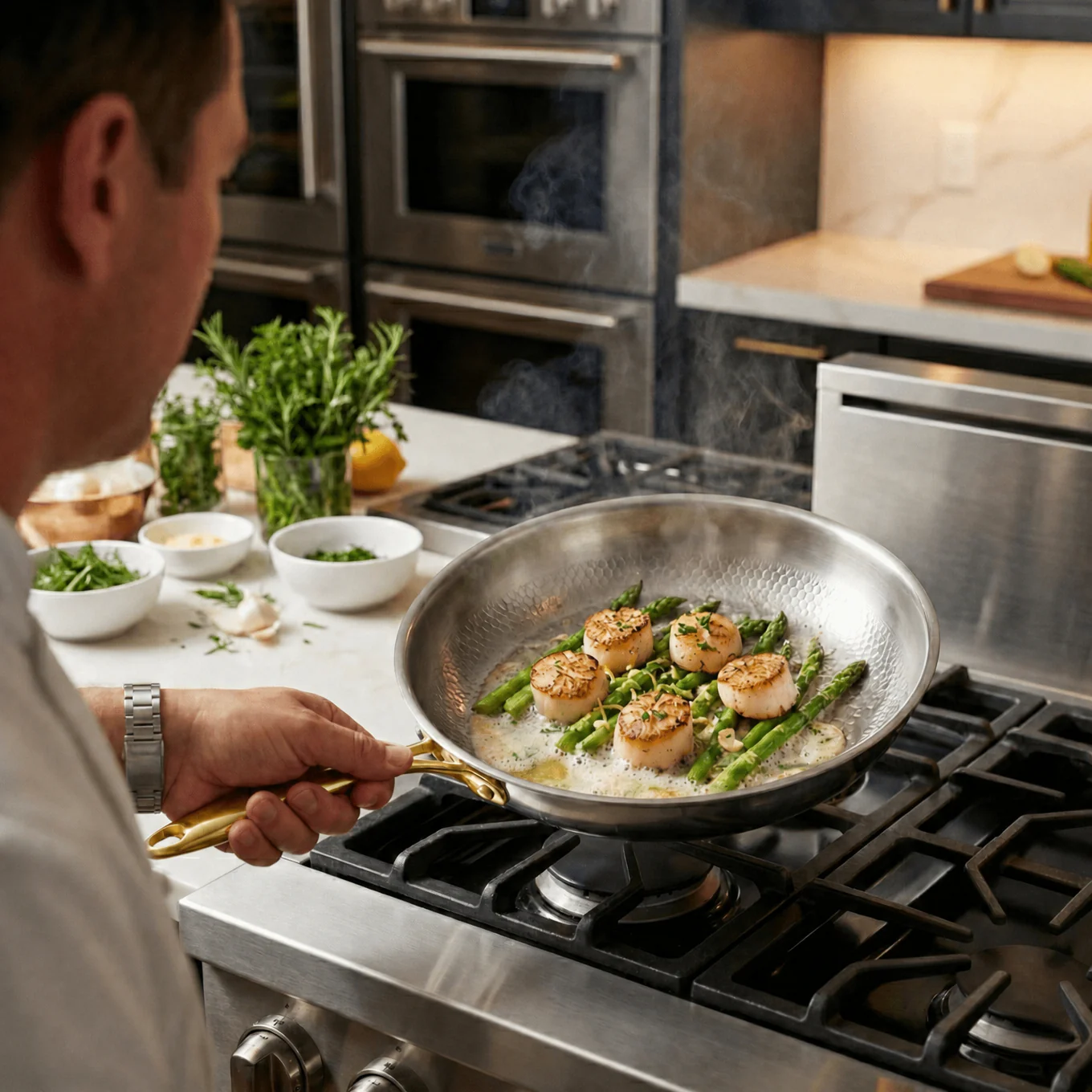 Hand-Hammered Titanium Pan - 3-piece set I Limited Edition - Image 8