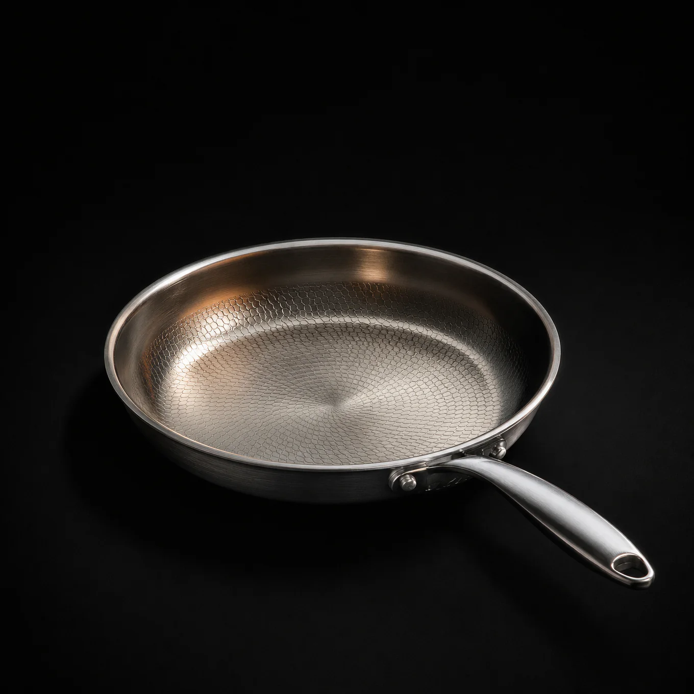 Hand-Hammered Titanium Pan - 3-piece set - Image 5