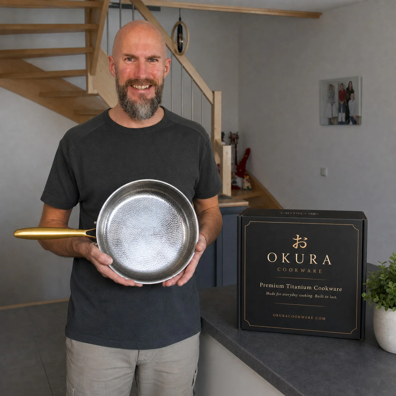Hand-Hammered Titanium Pan - 3-piece set I Limited Edition - Image 6