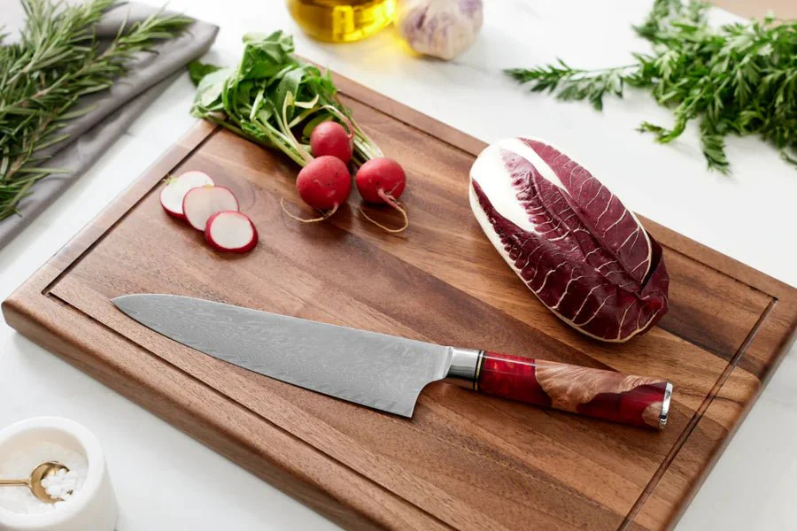 Japanese Damascus Shinku 2-Piece Performance Set – 7.5-Inch (19 cm) & 7.9-Inch (20 cm) Precision Blades - Image 4