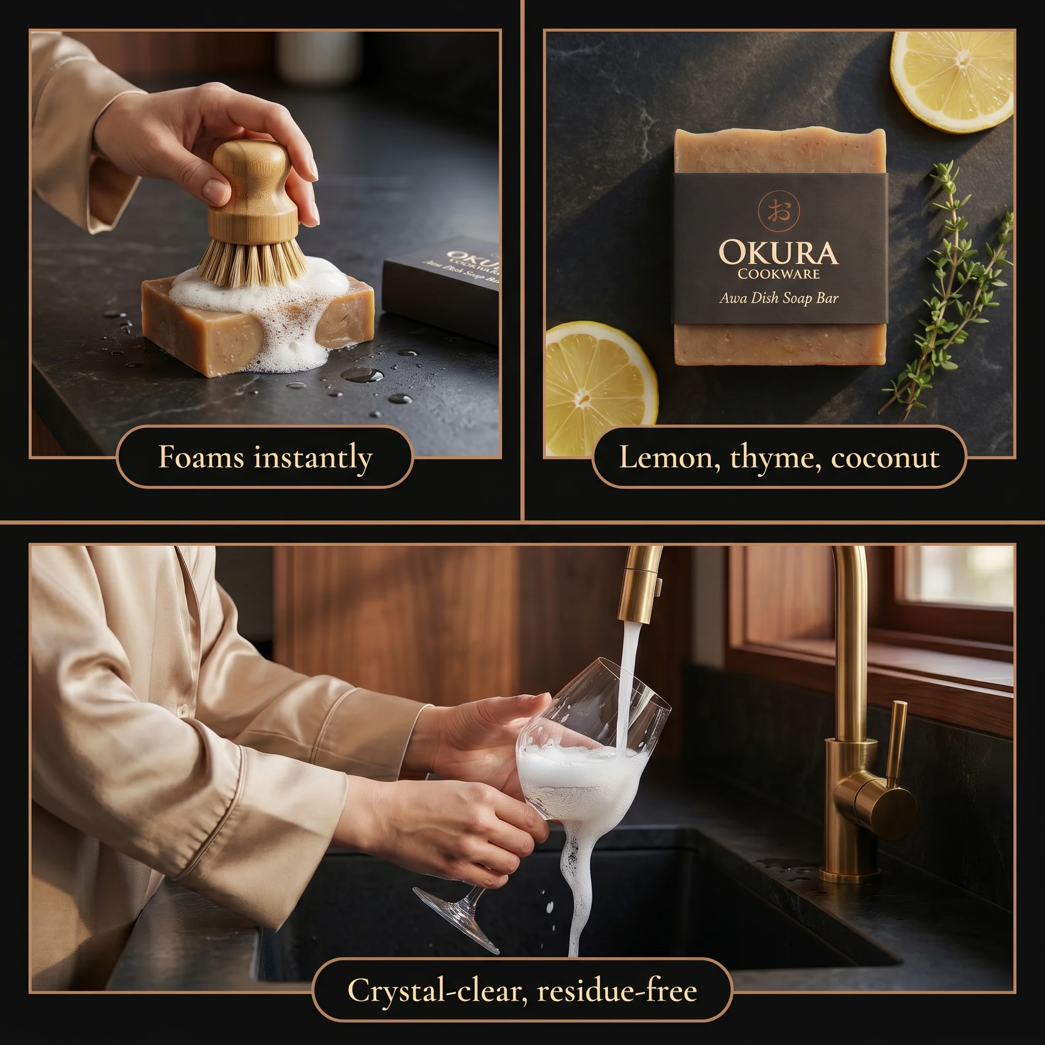 Okura Organic Dish Soap Bar - Image 4